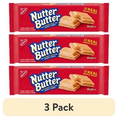Nutter Butter Peanut Butter Wafer Cookies, 10.5 oz (Pack OF 3)