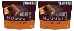 Hershey’s Nuggets Milk Chocolate with Toffee & Almonds Candy 2 Pack
