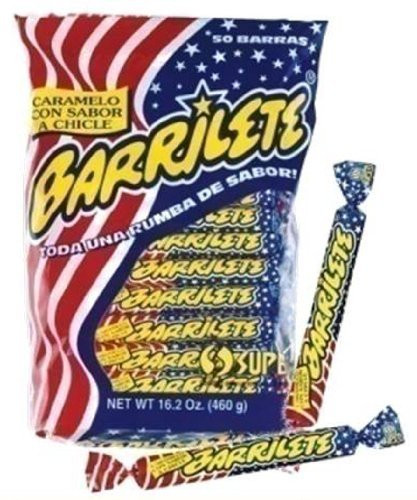 Blue SUGAR_CANDY 50 Count Fruity Chewy Candy Barrilete 1.01 Pound Bag