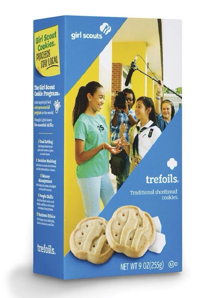 Girl Scouts Trefoils Shortbread Cookies Box 9 oz (255g) Snack Cookie & Biscuit