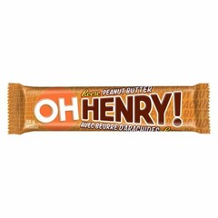 96 X OH HENRY! Chocolatey Candy Bars with Peanut Butter 58g Each -Free Shipping