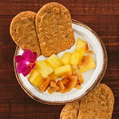 Coconut Breakfast Bars, 30 Packs, 4 Biscuits/Pack