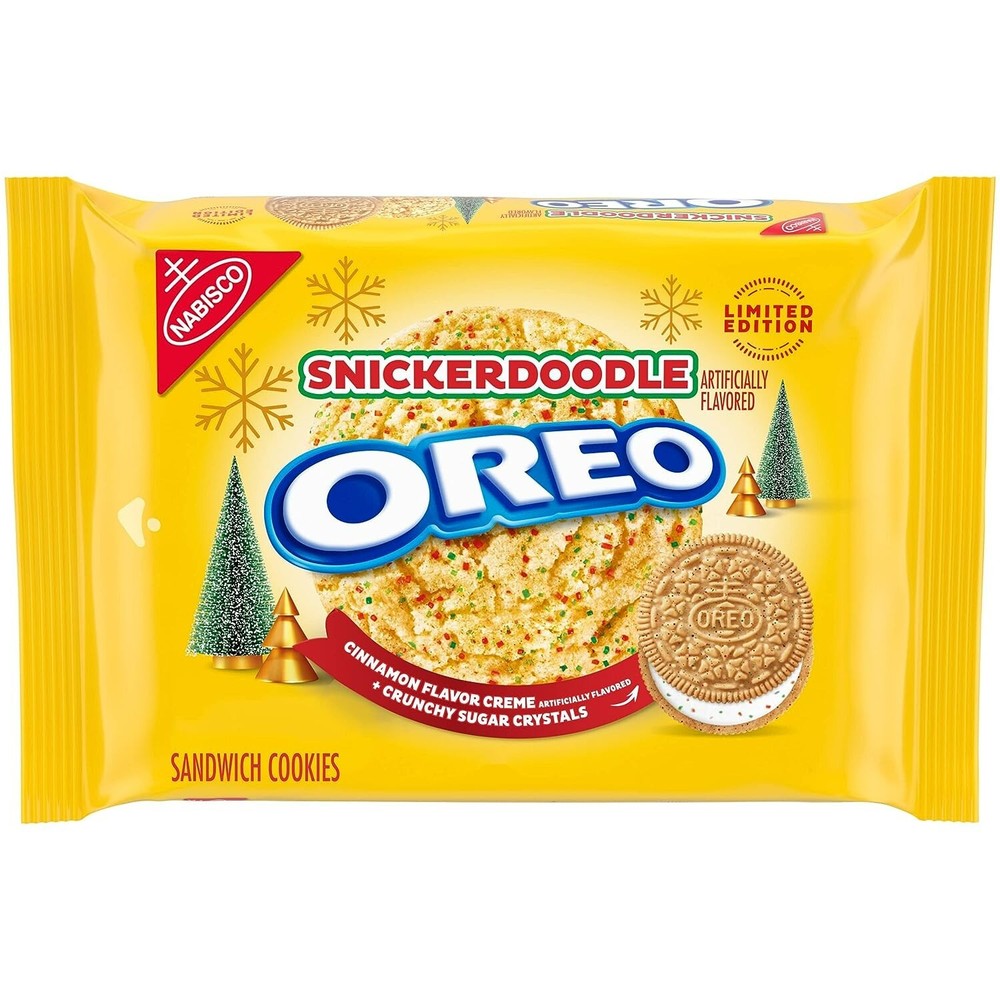 OREO SNICKERDOODLE Sandwich Cookies Limited Edition Holiday Cookie 12.2 oz