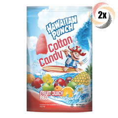 2x Bags Hawaiian Punch Fruit Juicy Red Flavored Cotton Candy | 3.1oz
