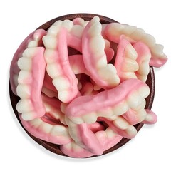 Gummy Teeth Candy – Soft Chewy Fruit Gummies, Novelty Candy for Party & Holidays