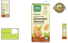 Indulge in 32 Fl Oz of Organic Dairy-Free Unsweetened Chocolate Almond Milk