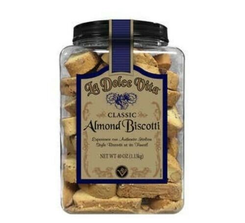  Italian Biscotti: La Dolce Vita Classic 1 jarr 40 Oz FREE SHIP