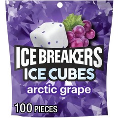 Ice Cubes Arctic Grape Chewing Gum, 8.11 oz Sugar Free Freshness in Every Piece