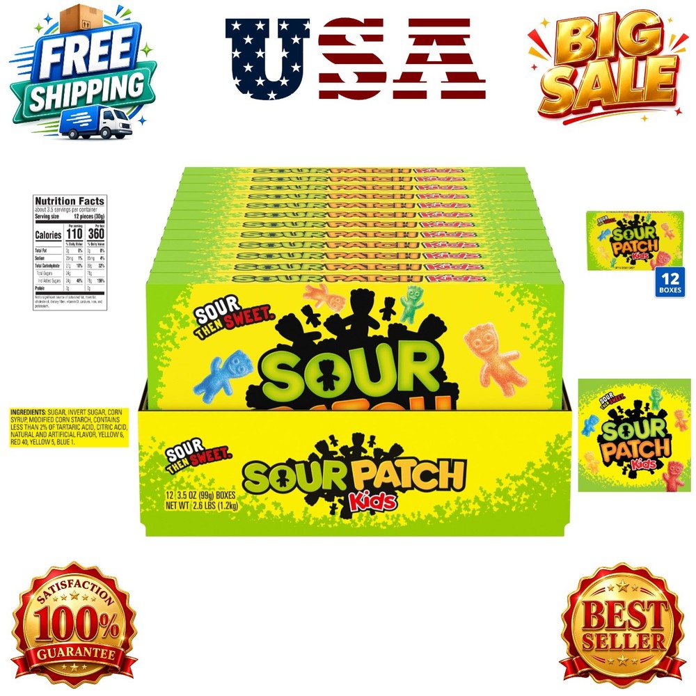 Soft & Chewy Gummy Candy, Bulk Candy, 12 – 3.5 oz Boxes