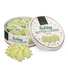 Holiday Cookies, Danish Style Assorted Butter Cookies, 12 oz Tin, Christmas C…