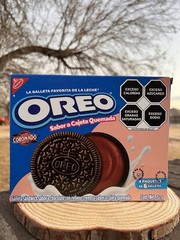 1 CAJA GALLETAS OREO SABOR CAJETA QUEMADA 252g 4 PAQUETES DE 6 GALLETAS Mexico