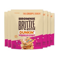 Brownie Brittle – Dunkin’ 🍩 Blondie Sprinkled Donut Thin (Pack of 6, 4 oz)