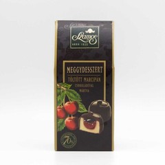 Szamos Sour Cherry Dessert, Handmade Chocolate-Covered Marzipan Bonbon, 4x125g