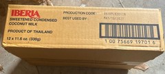 Iberia Sweetened Condensed Coconut Milk, 11.6 Oz (Pack of 12). BB: 05/19/27