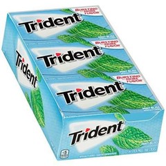 Trident Mint Bliss Sugar Free Gum, 12 Packs of 14 Pieces (168 Pieces)
