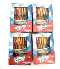 Hawaiian Punch Candy Canes (Lot Of 4) 12 Each Box/48 Total -New Factory Sealed