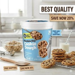 Pillsbury Chocolate Chip Cookie Dough Tub, 4.75 lbs.
