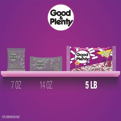 GOOD & PLENTY , Fat Free, 5 lb Bulk Bag
