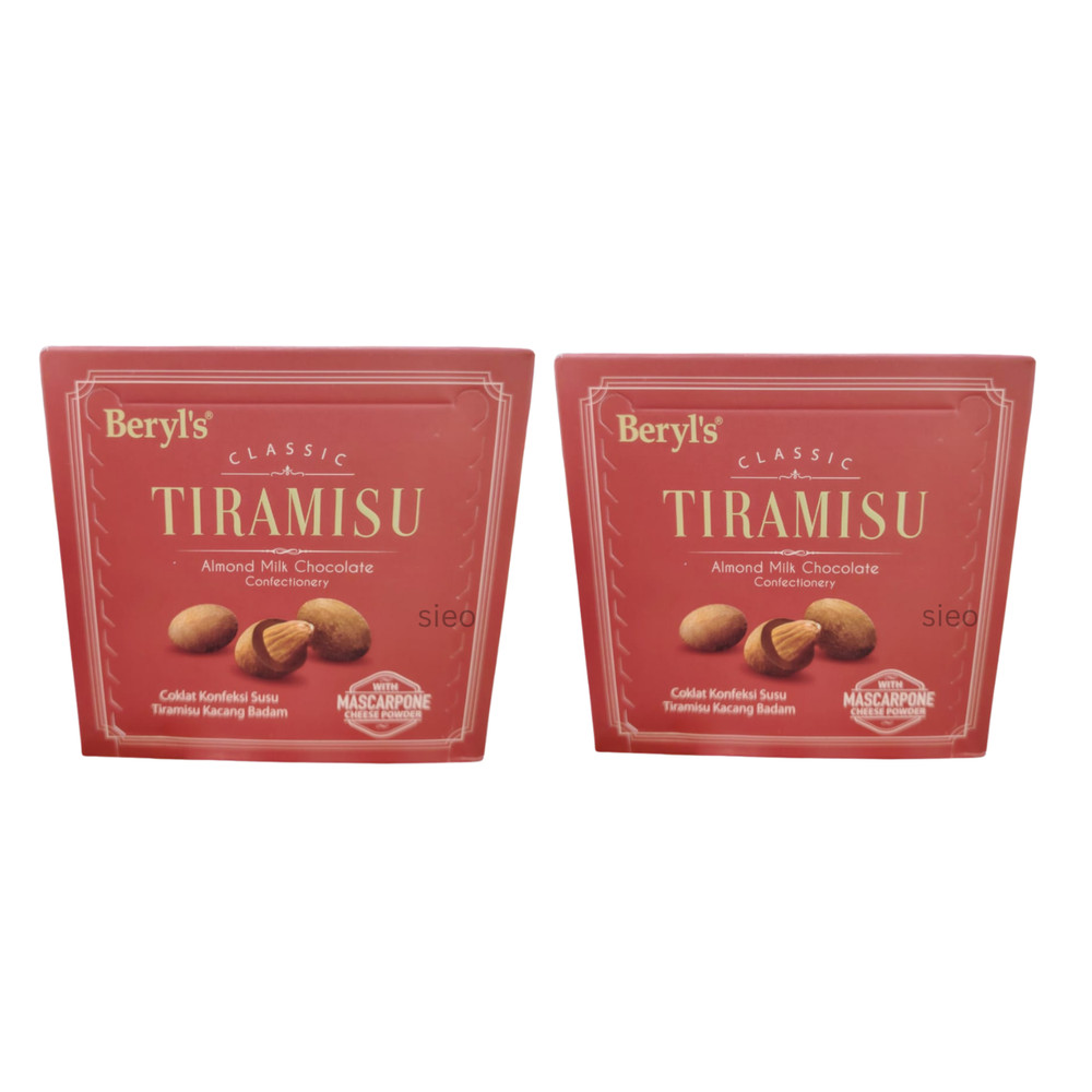 Beryl’s Classic Tiramisu Almond Milk Chocolate 2 Boxes 130g Total Malaysia