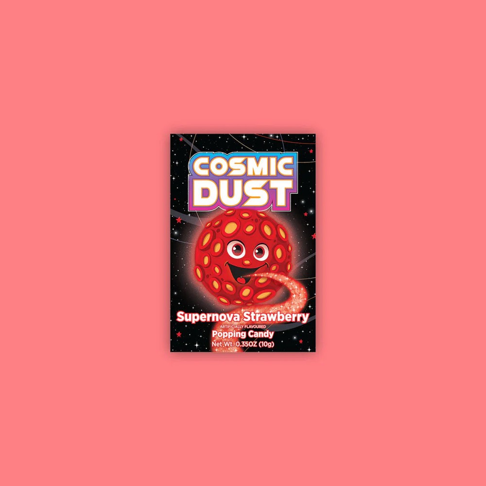 Cosmic Dust Supernova Strawberry Popping Candy .35oz (China) Exotic Snacks