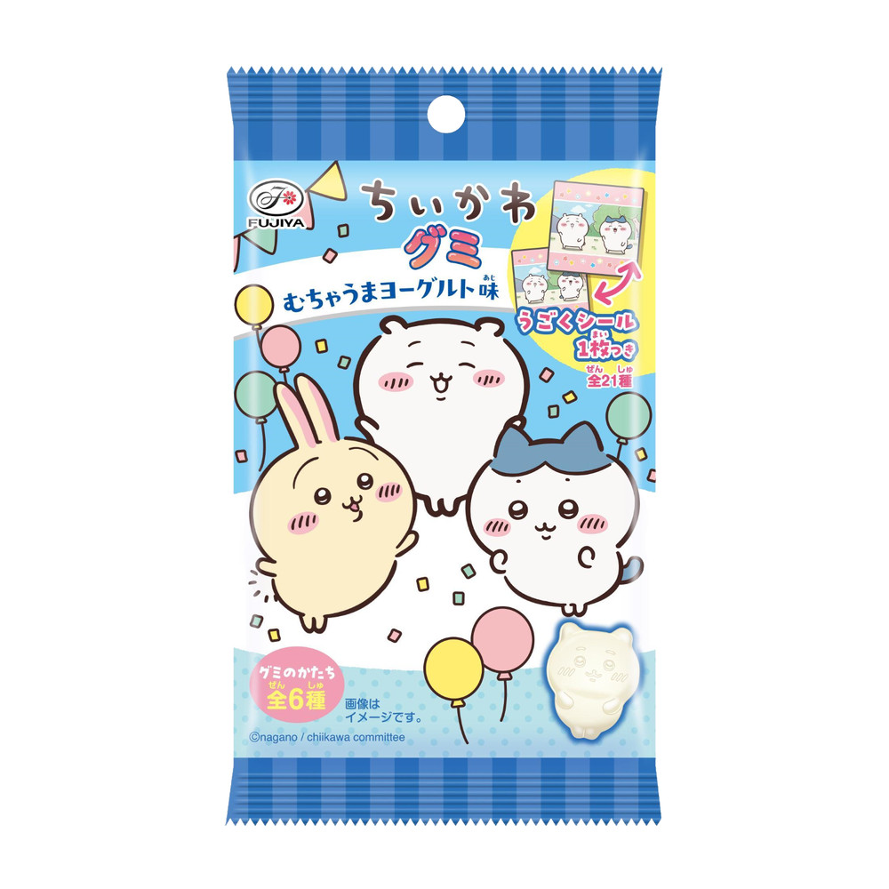 Japan Gummies Fujiya Chiikawa Gummy Super Tasty Yogurt Flavor 6 Pieces × 20 bags