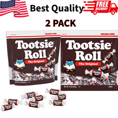 Tootsie Roll Midgees Chocolate Candy 15oz Pack of 2 Bulk Chewy Treats