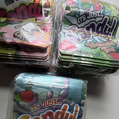 300 Pcs – 3.5g Holographic Mylar Bags, Sealable Trendy, Candy Cartel Food-Safe