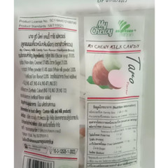 Chewy Candy Milk Toffee Haoliyuan Thai Taro Dessert Flavor Fruit 360g Big Pack