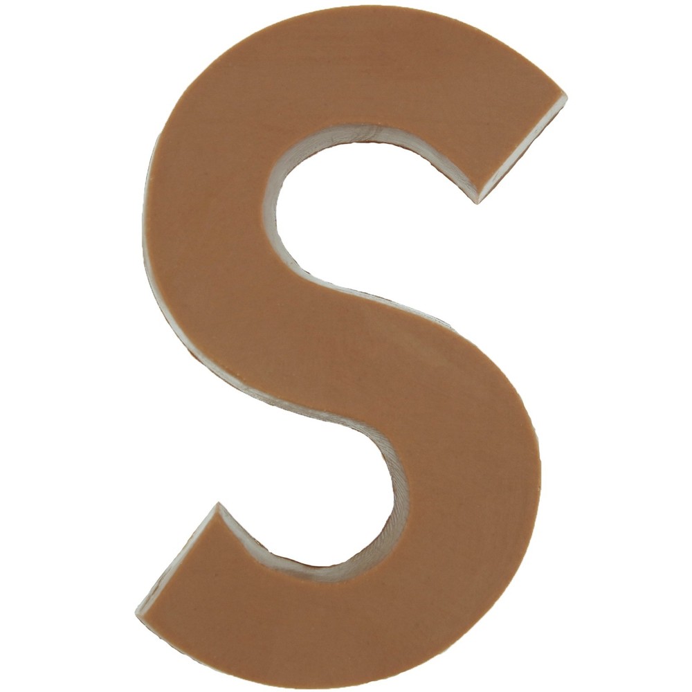 Philadelphia Candies Solid Milk Chocolate Alphabet Letter S, 1.75 Ounce Gift