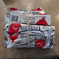 Airheads White Mystery Lot Of 69 Full Size Bars Exp 12/27 1 Day Shipping