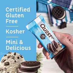 Quest Nutrition Mini Cookies & Cream Protein 14 Count (Pack of 1), brown