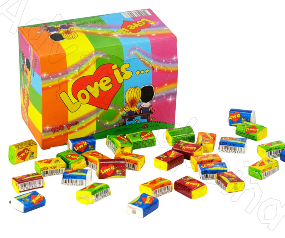 Love Is Chewing Gum Assorted – Retro Classic Love Is Gum