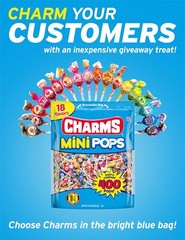 Tootsie Roll Charms Mini Pops – 4.5 lb Bag of 400 Count (Pack 1)