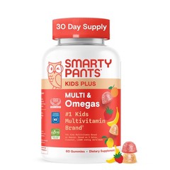 SmartyPants Kids Multivitamin Gummies with Omega 1 Count (Pack of 1), Orange