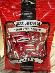 Hudson’s Eumenthol Drops Candy Soothing Refreshing 100g – 4 Packs