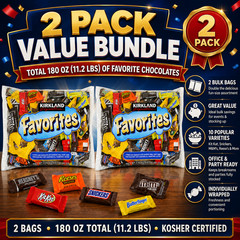 2 Pack Kirkland Signature Favorites Candy Variety, 90 oz