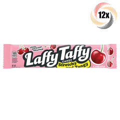 12x Bars Laffy Taffy Cherry Stretchy & Tangy Candy | 1.5oz | Fast Shipping!
