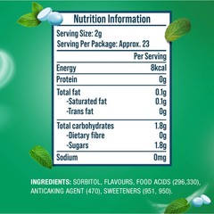Chewy Mints Wrigleys Eclipse Peppermint Flavour Refresh Breath New 5 Pack x 45g