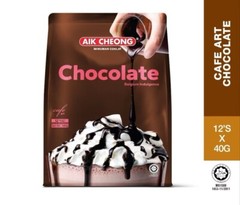 2X AIK CHENG CHOCOLATE 3IN1 – CAFE ART (480g/40g x 12 Sachets) + FREE GIFT
