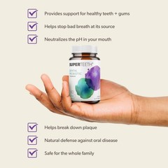 SuperTeeth Chewable Dental Probiotic for Adults & Kids | Support Healthy Teet…