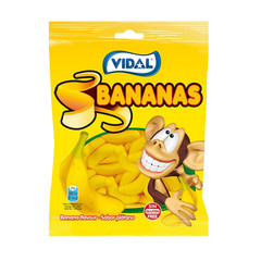 6 VIDAL BANANAS Gluten Free Banana Flavor Gummy Candies 90g 3.2oz