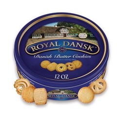 Royal Dansk Cookies, Danish Butter, 12 oz Tin, 3/Pack