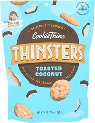 Thinsters Cookies, Toasted Coconut Cookie Thins, Non-GMO Real Ingredients, 4 oz