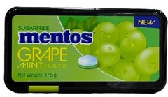 New Mentos Sugarfree Grape Mint Flavor Mint 17.5g – 6 Tubes