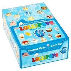 Original Gourmet Cream Swirl Lollipops, 1.1 oz, 48 count. NEW,USA.
