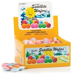 Gerrit’s Satellite Wafers Candy – Pack of 240 – Filled with Assorted Beads