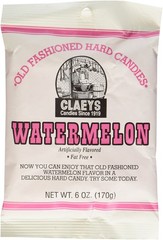 Claeys Old Fashioned Hard Candies Watermelon 6 Ounces 6 Ounce (Pack of 6)