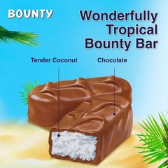 Bounty Chocolate 5×2 Pack, 250g