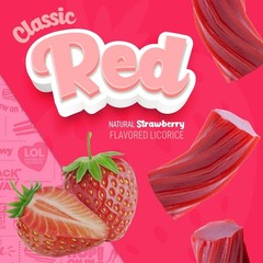 Strawberry Licorice 24 Ounce Classic Gourmet Soft & Chewy Australian Red Lico…