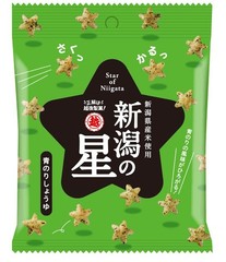 Echigoseika Star of Niigata Rice Sweets Aonori Soy Sauce 40gX2Bags